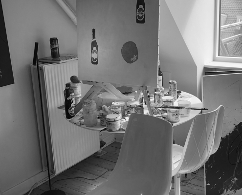 Iain Cameron's design and painting studio